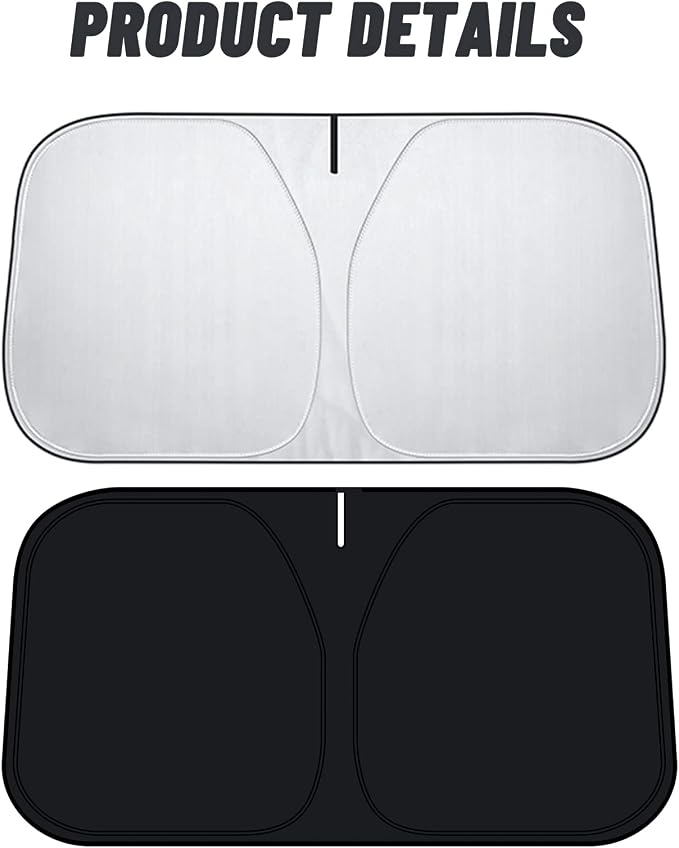 D-Lumina Windshield Sun Shade for 2011-2017 Honda Odyssey Mini Van Accessories, Front Window Sunshade Sun Visor Protector Block UV Rays Heat, Foldable 2 Layers 210T Material - Image 7