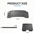 Portable Laptop Car Desk, Extra Large Foldable Workstation Tray | 30" wide cross-armrest tray, no steering wheel attachment , perfect for working,eating, road trips & camping - Image 8