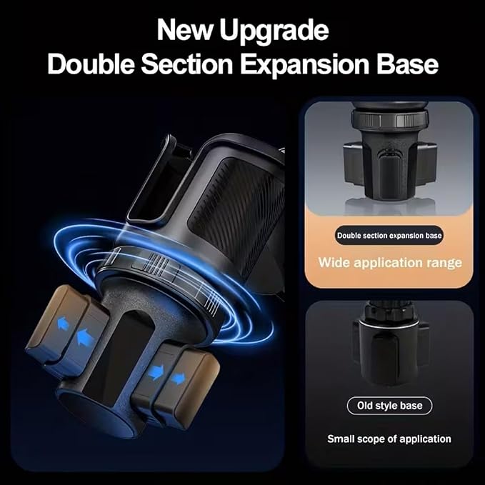 4 in 1 Car Table Tray，360° Rotation Cup Holder Tray for Car ，Mobile Phone Holder Car Cup Holder Tray ， Compatible with Vehicles, Car, Road Trip Essentials - Image 7