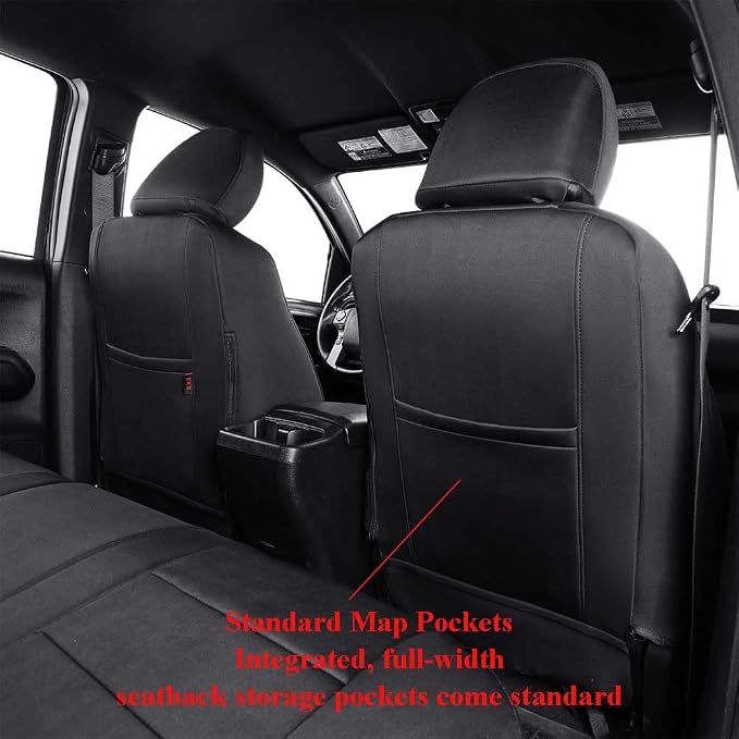 EKR Car Seat Covers for Subaru Forester 2014-2018(Only Base),Full Set | Custom Fit for Subaru Forester 2014-2018 Base Only,Airbag Compatible,Easy Clean,Neoprene(Black) - Image 3
