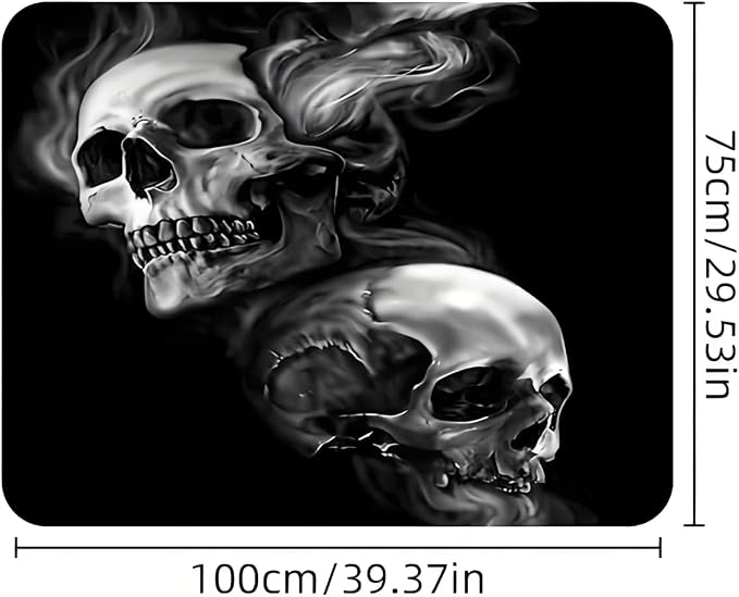 Universal Car Trunk Mat 29" x 39", Black Skeleton All Weather Trunk Protection Cargo Liner, Durable Cargo Mat Rear Trunk Liner, Stylish Vehicle Interior Accessories Suitable for Most Car Models - Image 3