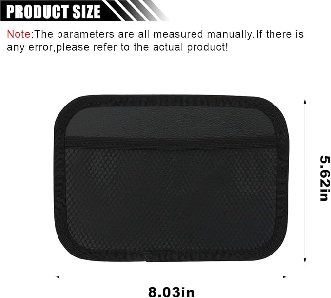 smilfuy 2PCS Car Net Pocket, Car Sticky Organizer Mesh Pocket Side Clutter Scattered Storage Phone Holder, Elastic Mesh Seat Back Pocket Car Storage Net Bag, Strong Paste Organizer (2 Large) - Image 2