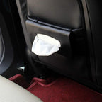Car Tissue Holder for Sun Visor, PU Leather Napkin Case Box Black | Car accessories keep interior tidy, travel-friendly, installs on car visors fast, quick reload, fits sedans trucks SUVs - Image 4