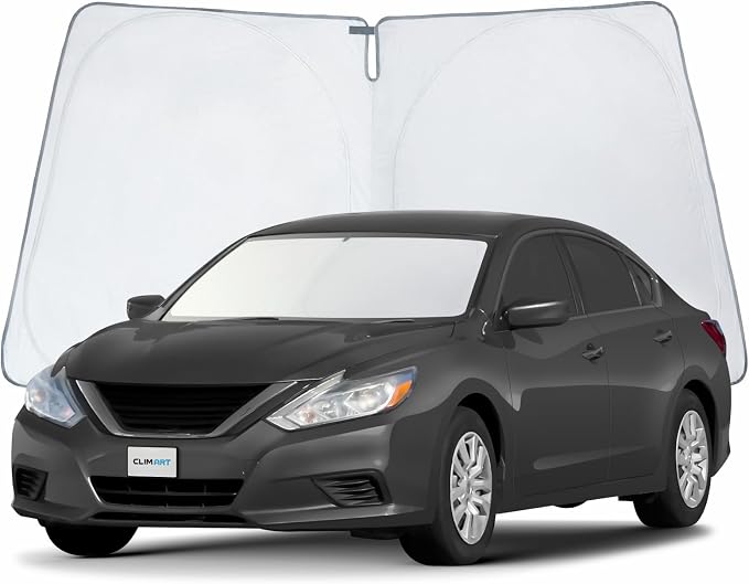 2013-2018 Nissan Altima Windshield Sun Shade, Protect Auto from Heat Damage and Keep Cool, Compact Foldable, Sunshade for Front Window, CLIM ART, Car Accessories - WS5014 by CLIMART