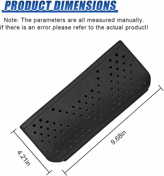 Car Seat Side Pocket Organizer, PU Leather Water-Resistant Car Console Storage Bag, Multifunctional Auto Interior Door Tray Pouch Organizer Accessories for Phone Keys Sunglasses (Black) - Image 2