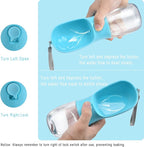 Cibaabo Dog Water Bottle Portable with Food Container & Filter for Travel | Feeding & Hydration | Travel Puppy Water Bowl | Portable Pet Dispenser | Girl Dog Accessories | for Hiking Camping Beach - Image 4