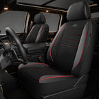Skechers Air-Cooled Memory Foam Seat Covers,Thick Car Seat Covers,Leather Piping Car Seat Covers Front Seats,Airbag Compatible,Automotive Comfort Universal Fit Most Cars,Vans,Trucks,SUV,Red by Unknown