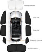 KUST Car Window Shades for Subaru Forester 2019-2024 Windshield Sun Shade Side Window Cover UV Block Privacy Protection Accessories for Camping Blackout Rear Back Full Set 8PCS - Image 8