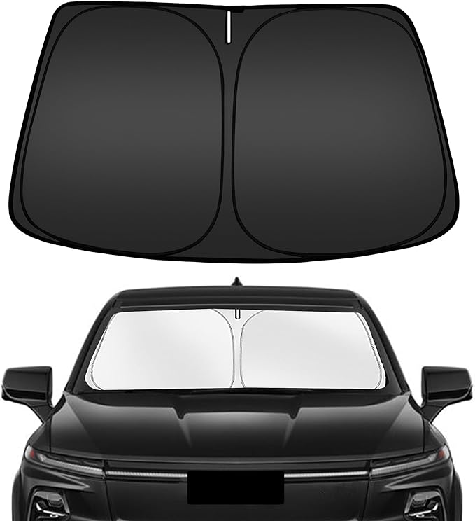 ARISMOTOR Windshield Sun Shade for Chevy Silverado EV/Sierra EV 2024-2026 | Custom Fit, Foldable, Front Window Sunshade Sun Visor Protector, Block UV Rays, Keep Car Cooler by ARISMOTOR