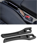 Car Seat Gap Filler, 2PCS No Drop Vehicle Seat Side Gap Seam Filler Plug Blocker with Storage Slot, Automotive Interior Console Side Pocket Organizer, Universal for SUV RV Truck (Black) by Ywdiml
