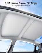 REEVAA Tesla Model 3 (2026-2020) Sunshade Roof Accessories, Gray | OEM Fit; Full Blackout & Heat-Blocking; Protect Interior & Reduce A/C Workload; Unobstructed Rearview Mirror Visibility - Image 5
