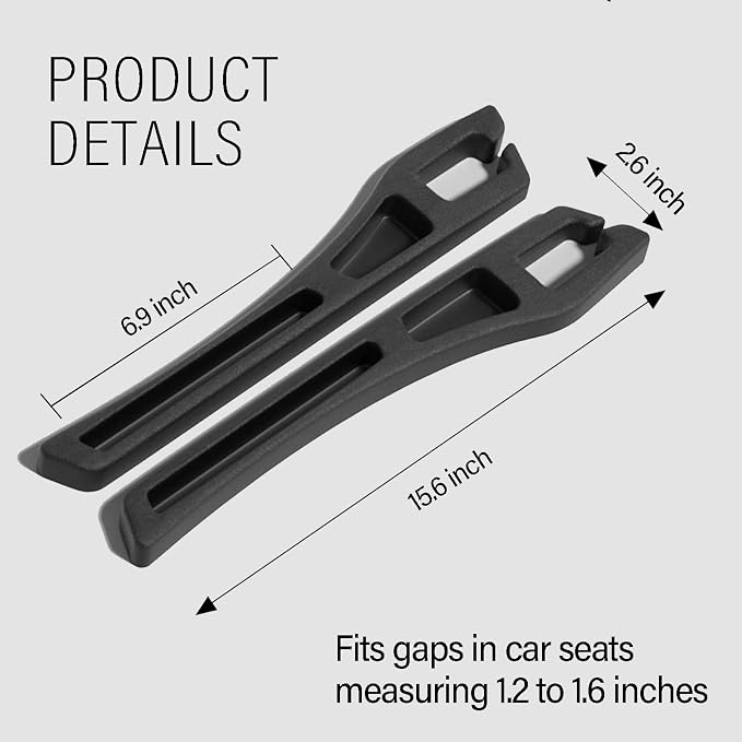 7F Car Seat Gap Filler Organiser,Between Seat Gap Filler, Centre Console Organiser, Universal Car Accessories, Fit SUV Truck Storage Black - Image 2