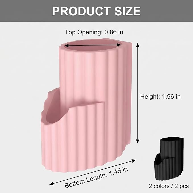 Upgraded 2-in-1 Car Chapstick Holder No Melt & Car Sunglasses Holder,Silicone Insulated Chapstick Holders for Cars as Chapsticks Organizer,Upright Portable Cars Lip Balm Holders - Image 2