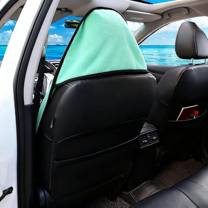 Waterproof Sweat Towel Car Seat Cover Sweat Carseat Protector,Perfect for Universal Anti-Slip Car Truck SUV Seat, Great for Post Gym Workout, Running, Swimming, Beach and Hiking (Green) - Image 4