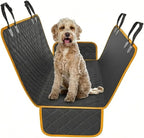 Dog Car Seat Cover for Back Seat, Waterproof Pet Hammock Protector, Durable Nonslip Seat Protection SUV Truck, Standard 53"x56", Orange by ActivePets