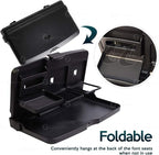 ZONETECH Multi-Functional Portable Foldable Car Backseat Tray Desk - Black Vehicle Table for Food, Meal, Snack, Laptop - Stay Organized When on The Go (1-Pack) - Image 5