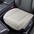 Luxury Faux Leather Car Seat Cover, Car Seats Cushion, Grey | Anti-Slip Waterproof Universal Front Bottom Seat Protector with Storage Pocket for Sedans, SUVs, Trucks, Triangular Pattern by Unknown