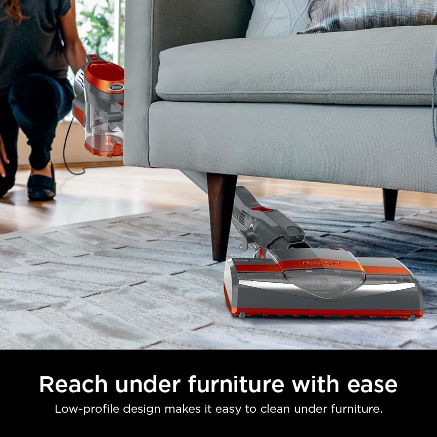Shark HV302 Rocket Pet Corded Stick Vacuum, Lightweight with Swivel Steering for Carpets & Hard Floors, Converts to Hand Vacuum, Includes Crevice Tool, Pet Multi-Tool & Precision Duster, Orange - Image 5