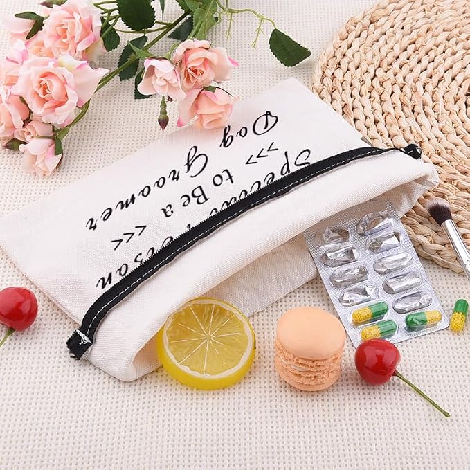Sisadodo Dog Groomer Christmas Brithday Gifts for Women Men Dog Hairdresser Storage Bags for Dogs Groomers Canvas Cosmetic Makeup Bag Pouch Hair Stylist Travel Toiletry Bag with Zipper - Image 4
