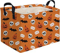Halloween Ghost thriller basket,Empty Halloween basket,Horror and thriller decor,Trick or Treat Box for Boys and Girls,Horror decor(Bat pumpkin) by FXOCSHE