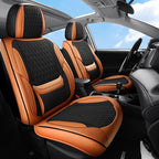 Front Seat Covers Custom Fit For Toyota Tacoma 2001-2026, Black&Brown | Lumbar Support, Luxury Faux Leather, Breathable, Anti-Slip, Airbag Compatible, Waterproof, Car Seat Protectors, 1 Row 2 Seats by Unknown