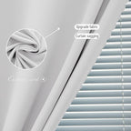 Blackout Curtains for Bedroom Sticky Curtain Blackout Window Cover Self Adhesive Curtains Rod No Drillng, 47" W X 71" L, Light Grey, 1 Panel - Image 5