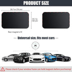 ZATOOTO Car Window Shade for Baby,2 Pack Universal Fit,Privacy&Insulation | 100% Blackout & UV Protection,Metal Frame Fit,Creates a Private Space for Car Camping, Road trips, Napping or Rest - Image 3