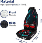 GENANY Dark Galaxy Figure Car Seat Covers, 2-Piece Front Seat Set | 2-piece polyester front seat cover set, each 49.5 x 19.6 inches, with adjustable straps and hooks - Image 4