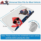 Car Windshield Sunshade, KANCOKIT Cartoon Pattern Auto Sun Shade Foldable for Front Window Sun Visor Protector UV Ray Reflector Shield to Keep Vehicle Cool Protect Kids Baby & Pets (59 x 33.5 Inch) - Image 3