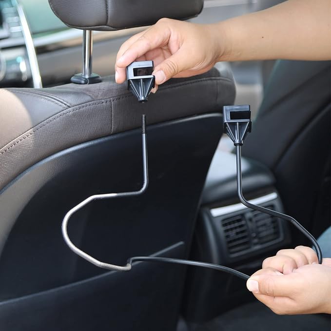 GEEDAR Cowboy Hat Holder Rack for Truck SUV Car (Keep Hat Shape) Car Clothes Hanger Bar Coat Hanger Hard Hat Holder for Truck Seat Car Accessories - Image 2