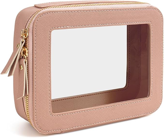 Clear American Mahjong Tile Bag, Makeup Bag Travel Cosmetic Organizer Case Waterproof Skincare Toiletry Bag with Zipper Portable Make Up Pouch Compact Car Organizer Bag for Essentials - Image 8