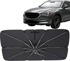 [2026 Upgrade] Windshield Sun Shade Umbrella for Mazda CX-5 2013–2026 | Windshield Sun Shade,Foldable Umbrella Reinforced 10-Rib Frame, UV Block Protection Front Window Car Sun Shade by Unknown