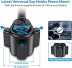 miracase Universal Cup Phone Holder for Car, [Upgraded Version] Adjustable Long Neck Car Cup Holder Phone Mount Cradle Friendly Compatible with iPhone Samsung Google and All Smartphones, Blue - Image 3