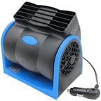 12V Car Fan,2 Speed Electric Cooling Fan | Blue Portable Cold Air Fans with Car Cigarette Lighter Plug,Squirrel Cage Fan for All Vehicles,Car Amplifier Cooling Fans by YQSIYU