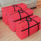 Extra-large Tarp Storage Bag (Red, 31Gal/120L) | Double Zipper, Moisture Resistant and Dustproof, Lightweight Foldable for Moving, Travel, Camping, and Seasonal Organization - Image 4