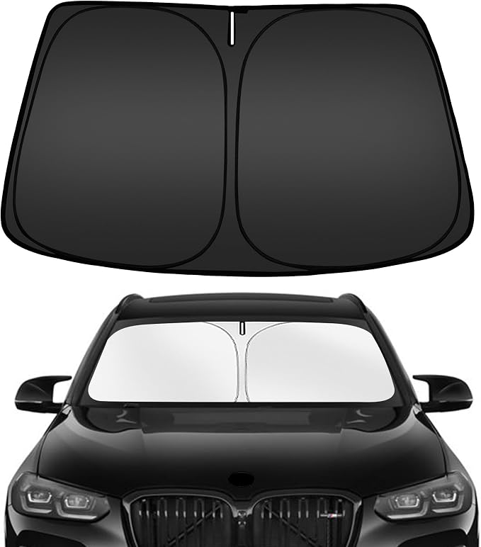 ARISMOTOR Windshield Sun Shade for BMW X3 2018-2025 2026 | Custom Fit, Foldable, Front Window Sunshade Sun Visor Protector, Block UV Rays, Keep Car Cooler by ARISMOTOR