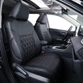 coverdream Corolla Waterproof Leather Seat Covers Custom Fit for 2023 2024 2025 Toyota Corolla Hybrid LE Seat Covers,Full Coverage,Airbag Compatible Car Seat Protector(Full Set,Red/Black) by Coverdream