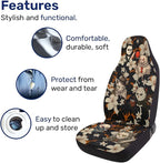 GENANY Horror Character Collage Car Seat Covers, 2-Piece Front Seat Set | 2-piece polyester front seat cover set, each 49.5 x 19.6 inches, with adjustable straps and hooks - Image 5