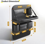 Tumecos Car Backseat Storage Bag with Foldable Table Tray,Large Capacity Seat Back Organizer,Car Kick Mat with Touch Screen Phone Holder,Multifunctional Backseat Protector Cover Pad (Style B) - Image 6