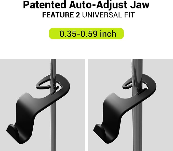 SodaRide Car Seat Headrest Hook 4 Pack,Purse Holder Hook for Car Organizers and Storage,Car Organization Accessories for Women Road Trip Essentials,Long - Image 4