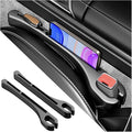 Stacool [2026 Upgrade] 2PCS Car Seat Gap Filler with Phone Holder,Multi-Function Car Side Seat Gap Filler for Prevent Items Falling,Universal Car Seat Organizer Car Accessories Interior (Black) by Unknown