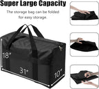 Extra Large Moving Bags with Strong Zippers and Carrying Handles | Storage Bags Organizer Duffle Bag Packing Bags for Moving, Storage, Travel and Camping, Totes for Space Saving, 1 Pack - Image 2