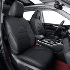 Full Set Car Seat Covers for Honda Odyssey 2011-2017,7-Seater,Faux Leather | for LX Only,2nd Row Captain Seats,Luxury Waterproof Seat Protector,Fit Like A Glove(Black) by Coverdream