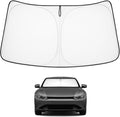 Proadsy Custom Fit 2023-2026 Kia EV6 Windshield Sun Shade, Blocks Heat | 240T Heat Shield, Drops Temp 54°F, Blocks 99% UV, Prevents Dashboard Cracking, Summer Parking & Beach Trips, Easy Twist-Fold by Proadsy