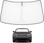 Proadsy Custom Fit 2023-2026 Kia EV6 Windshield Sun Shade, Blocks Heat | 240T Heat Shield, Drops Temp 54°F, Blocks 99% UV, Prevents Dashboard Cracking, Summer Parking & Beach Trips, Easy Twist-Fold by Proadsy