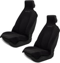 DryvaSeat - Premium Microfiber Towel Car Seat Cover - Waterproof & Sweatproof - Universal Fit, Machine Washable, Non-Slip - Seat Protector for Car, Truck, SUV, Van (Shadow Black, 2 Pack) by Dryva