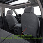 coverdream CRV Seat Covers Custom Fit for 2015 2016 Honda CRV LX,EX,SE,EX-L,Touring,Full Coverage,Airbag Compatible,Polyester Car Seat Protector(Full Set,Gray) - Image 3
