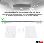 OMAC 54" x 71" Cab Divider Curtain Van Cabin Campervan Kit Beige - Image 4