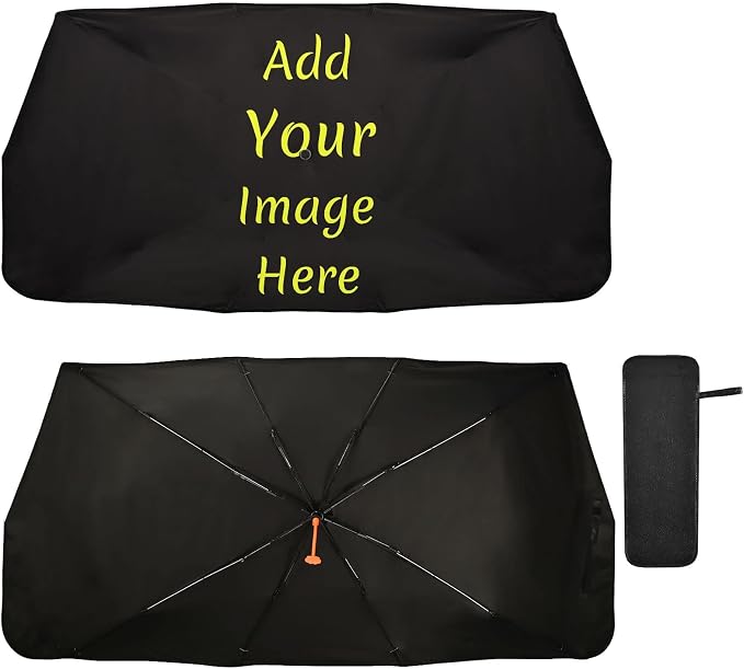 Car Sun Shade Windshield Custom Car Umbrella Foldable Uv Ray Reflector Front Window Sun Shade Visor Shield Cover by Wudan