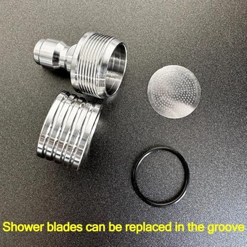 Pressure Washer Tips Spray Nozzle Soft Rain Shower Head Sprinkler with 1/4 Quick Connect Adapter for Power Washers Gun Car Washing Automobile Tire Detailing Cleaning Garden Watering - Image 5